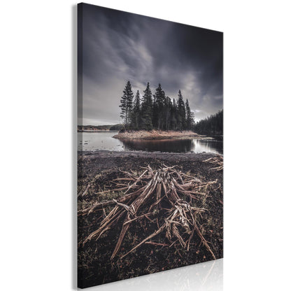Leinwandbild - Wooded Island (1 Part) Vertical Artgeist
