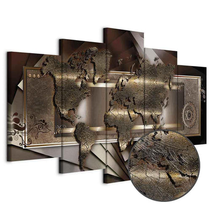 Leinwandbild - Chestnut map