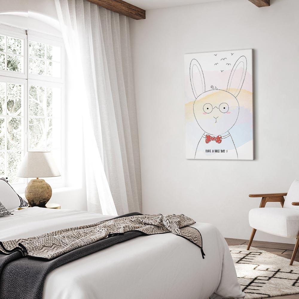 Leinwandbild - Greetings from Rabbit (1 Part) Vertical