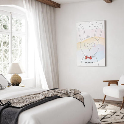 Leinwandbild - Greetings from Rabbit (1 Part) Vertical