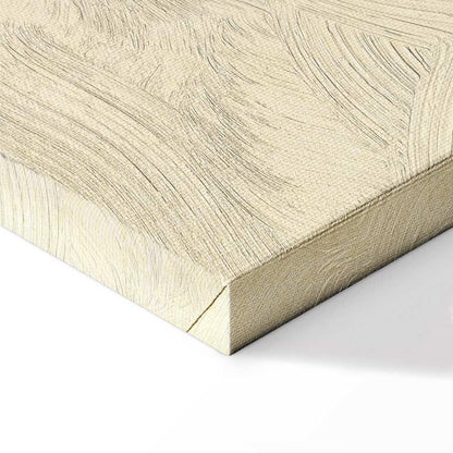 Leinwandbild - Spring Orchard - Hummingbirds Among Tree Branches in Beige Shades