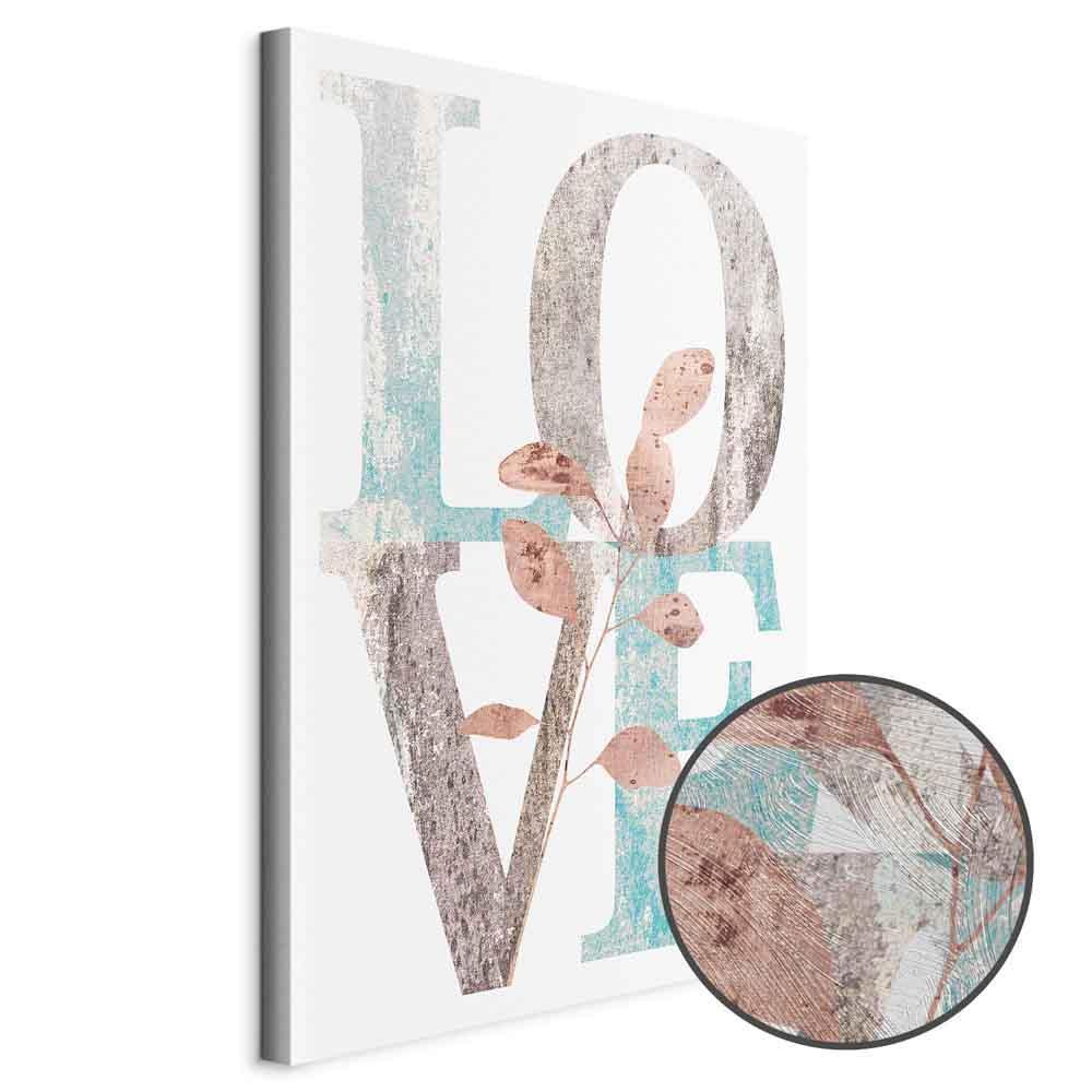 Leinwandbild - Flourishing Letters (1 Part) Vertical