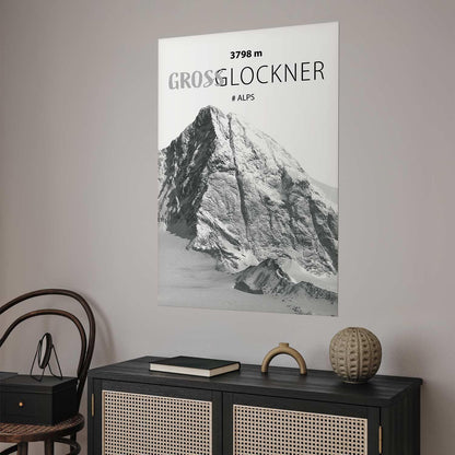 Poster - Majestic mountain peak Glosslockner mountain crown mountain landscape