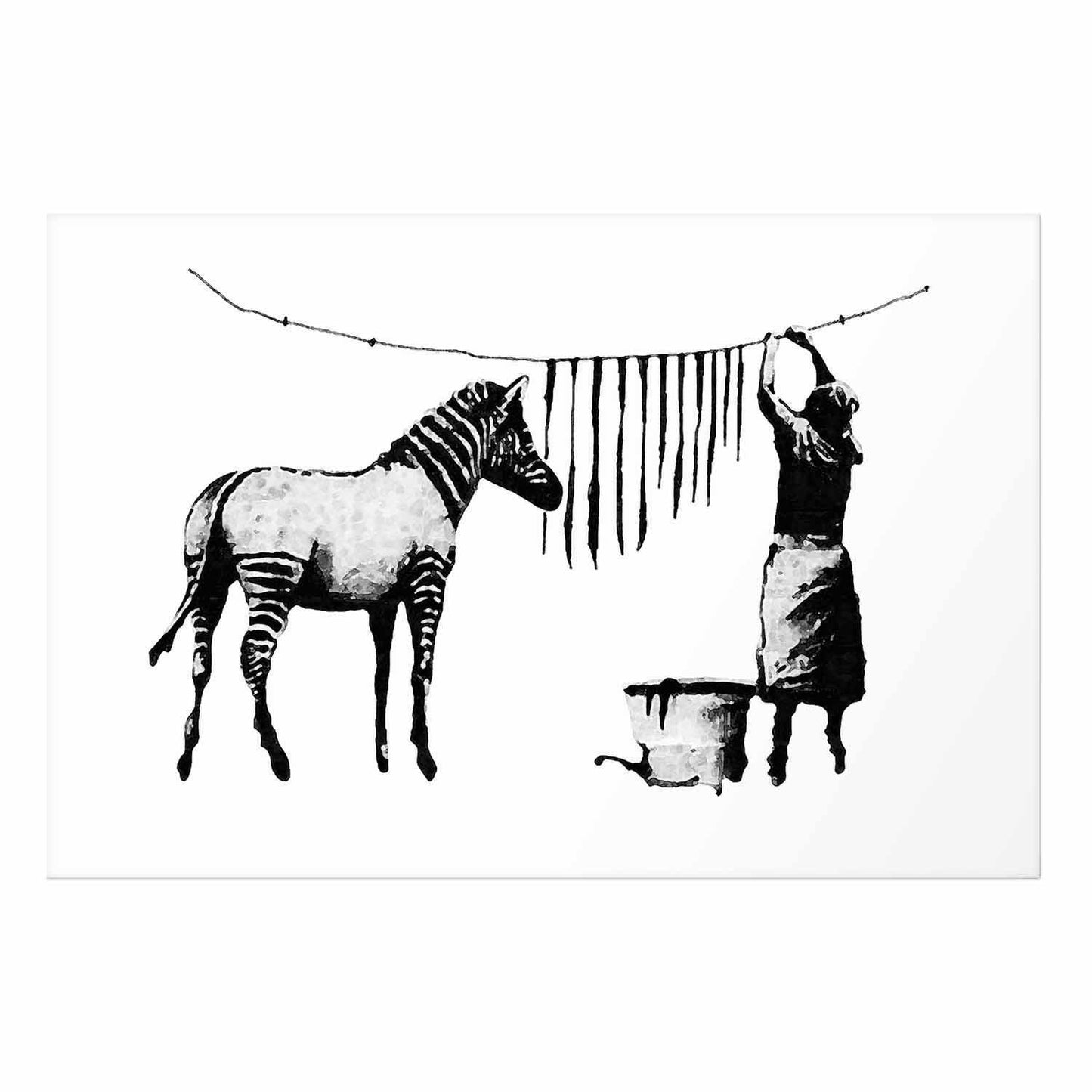 Poster - Banksy: Zebra Washing