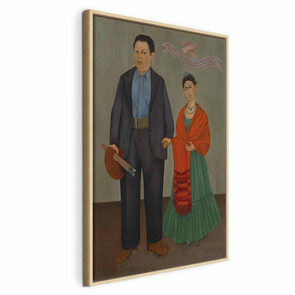 Leinwandbild - Frida Kahlo – Frida and Diego Rivera