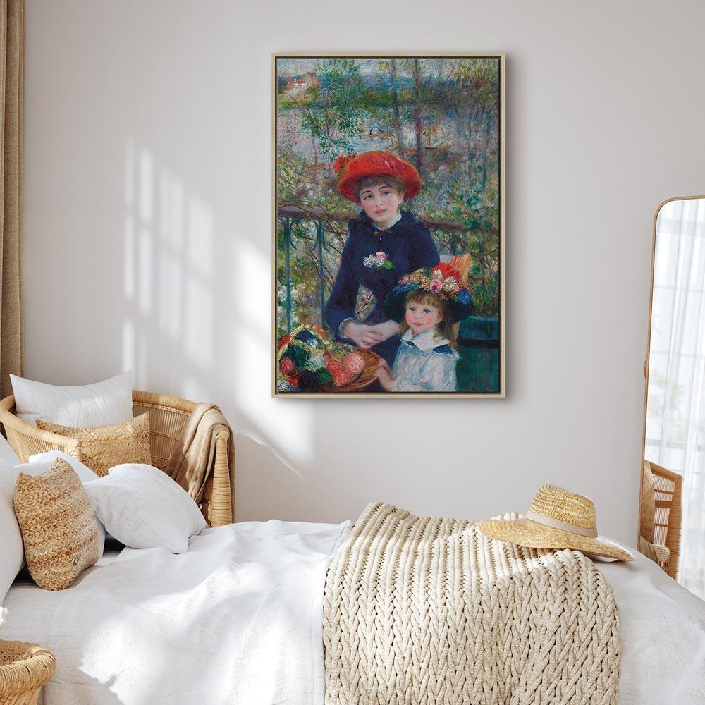 Leinwandbild - Pierre-Auguste Renoir – Two Sisters (On the Terrace)
