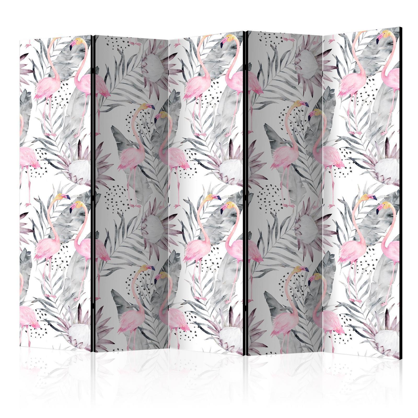 Paravent - Flamingos and Twigs II Artgeist