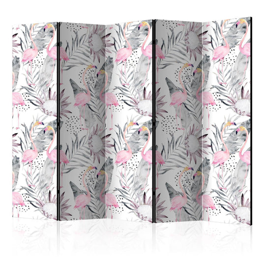 Paravent - Flamingos and Twigs II Artgeist