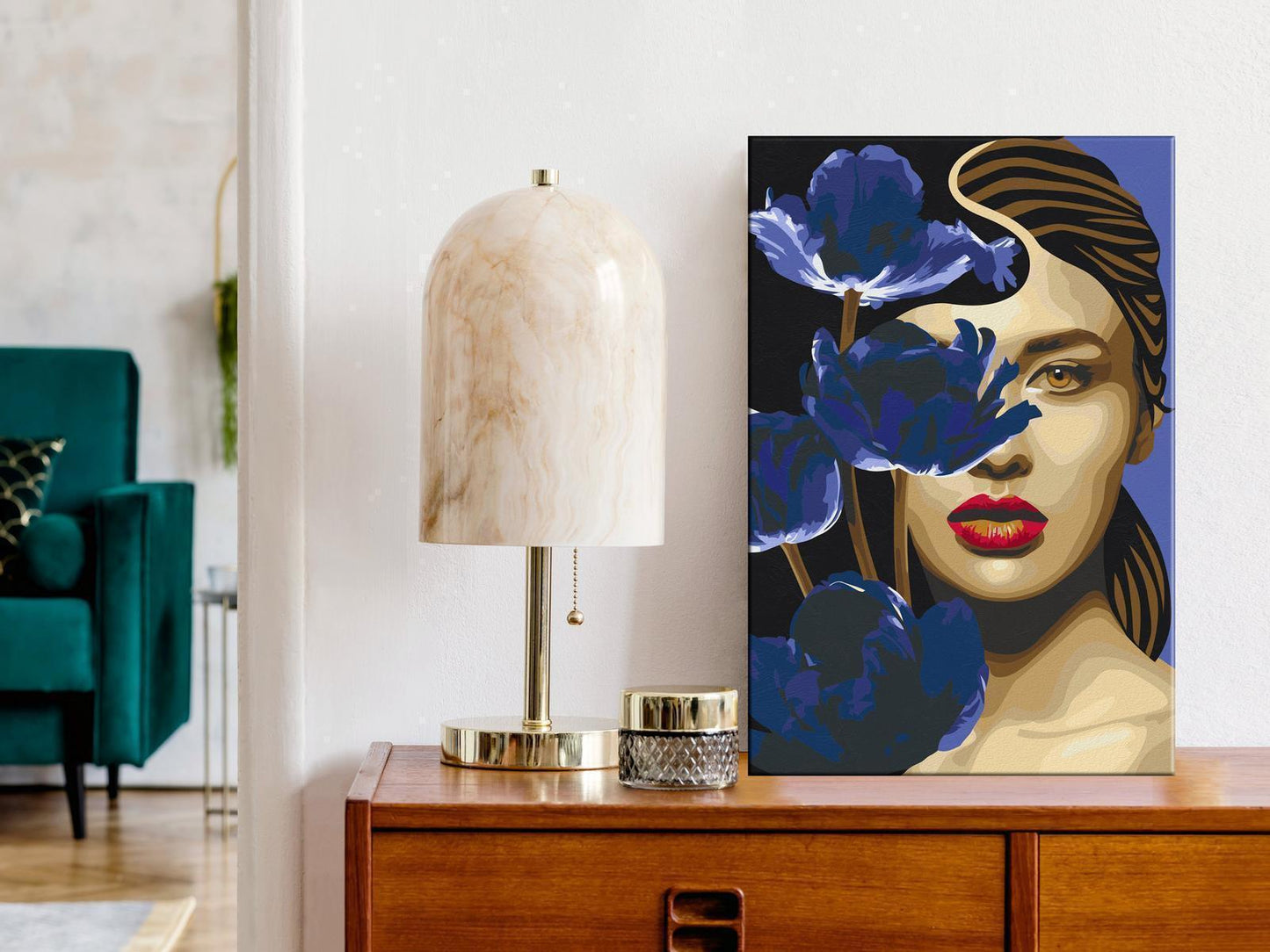 Malen nach Zahlen - Elegant Blue