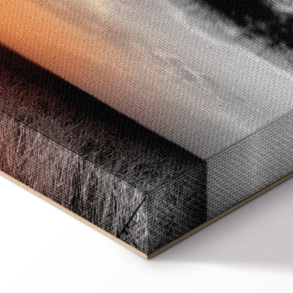 Leinwandbild - Elephant at Sunset