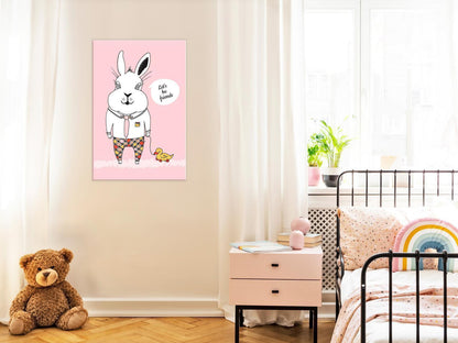 Leinwandbild - Rabbit's Friend (1 Part) Vertical Artgeist