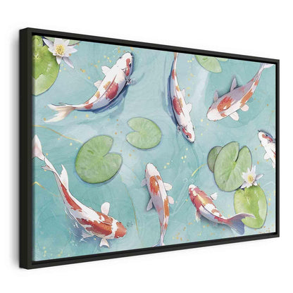 Leinwandbild - Pond in Japan