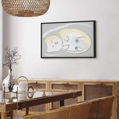 Leinwandbild - Sleepy Kitty (1 Part) Vertical