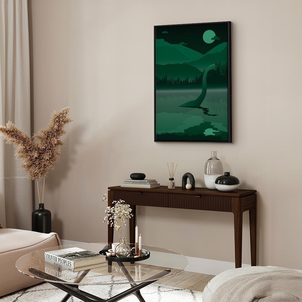 Leinwandbild Loch Ness – Mystische Landschaft im Hochformat