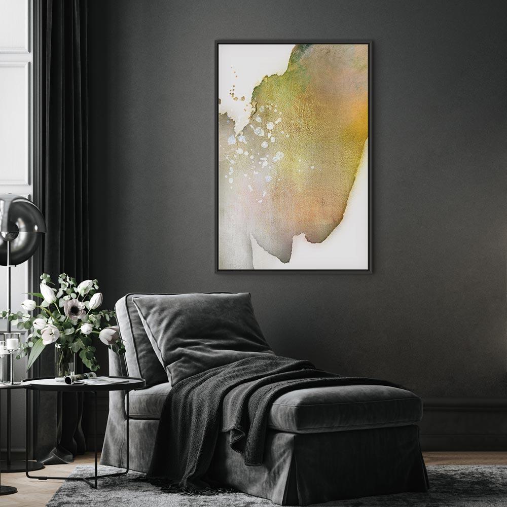 Leinwandbild - Golden Touch (1 Part) Vertical