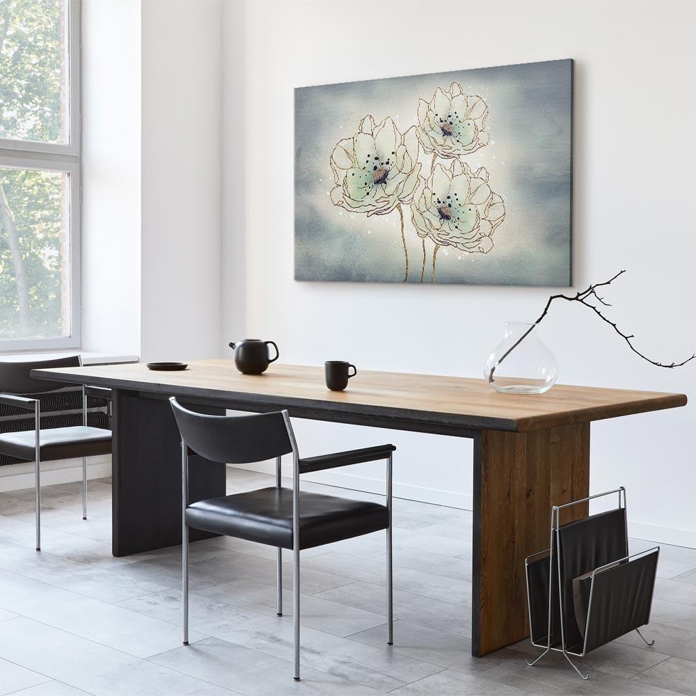 Leinwandbild - Ocean Flowers (1 Part) Wide