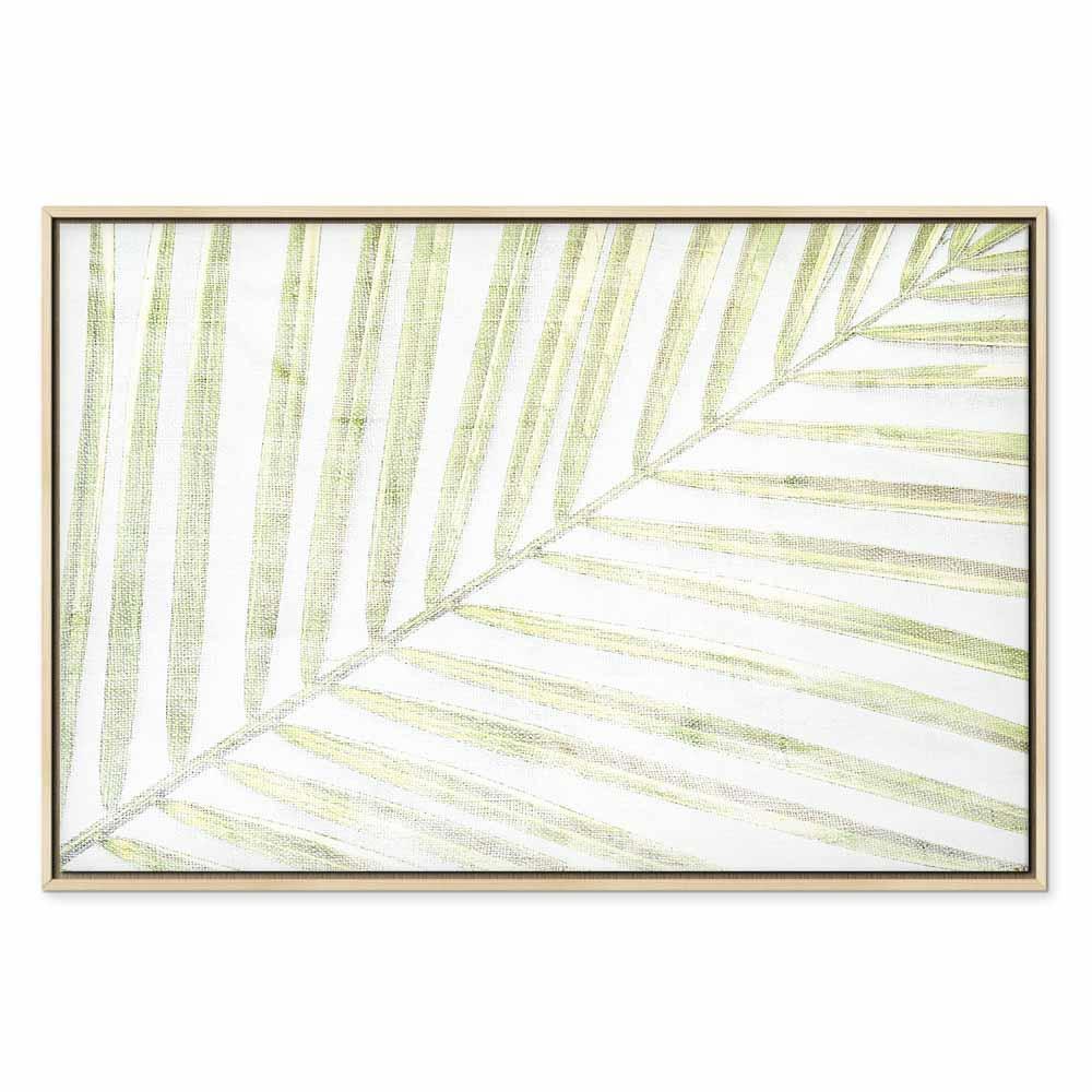 Leinwandbild - Palm Leaf (1 Part) Wide