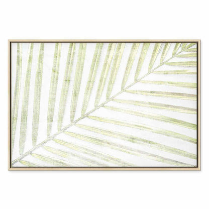 Leinwandbild - Palm Leaf (1 Part) Wide