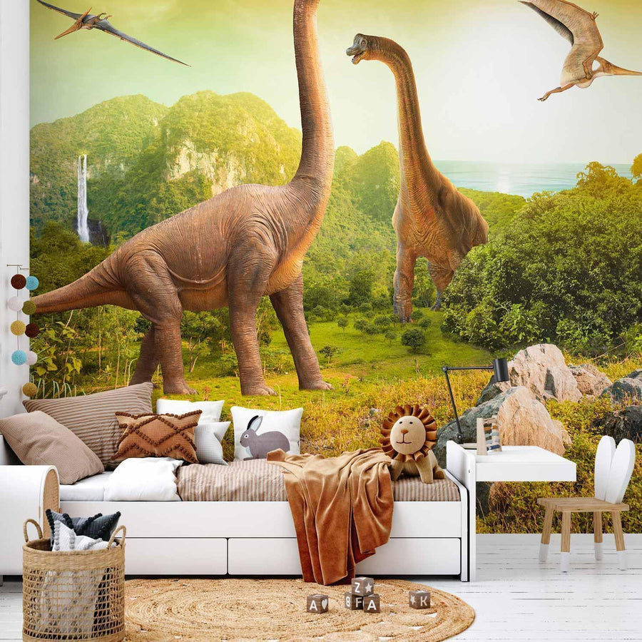 Fototapete Dinosaurier – Abenteuerliche Wandgestaltung fürs Kinderzimmer