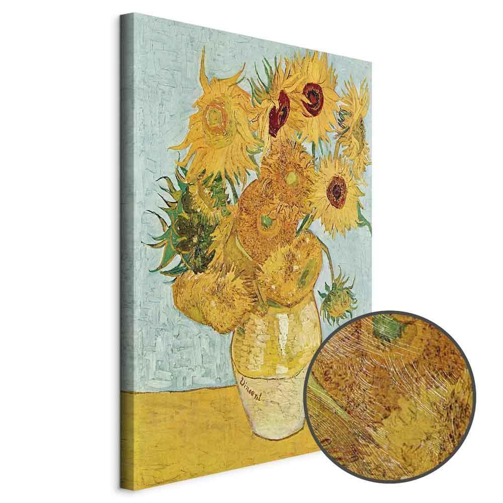 Leinwandbild - Vincent van Gogh – Still Life: A Vase With Twelve Sunflowers III