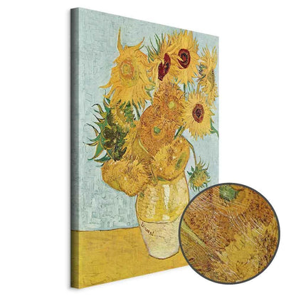 Leinwandbild - Vincent van Gogh – Still Life: A Vase With Twelve Sunflowers III