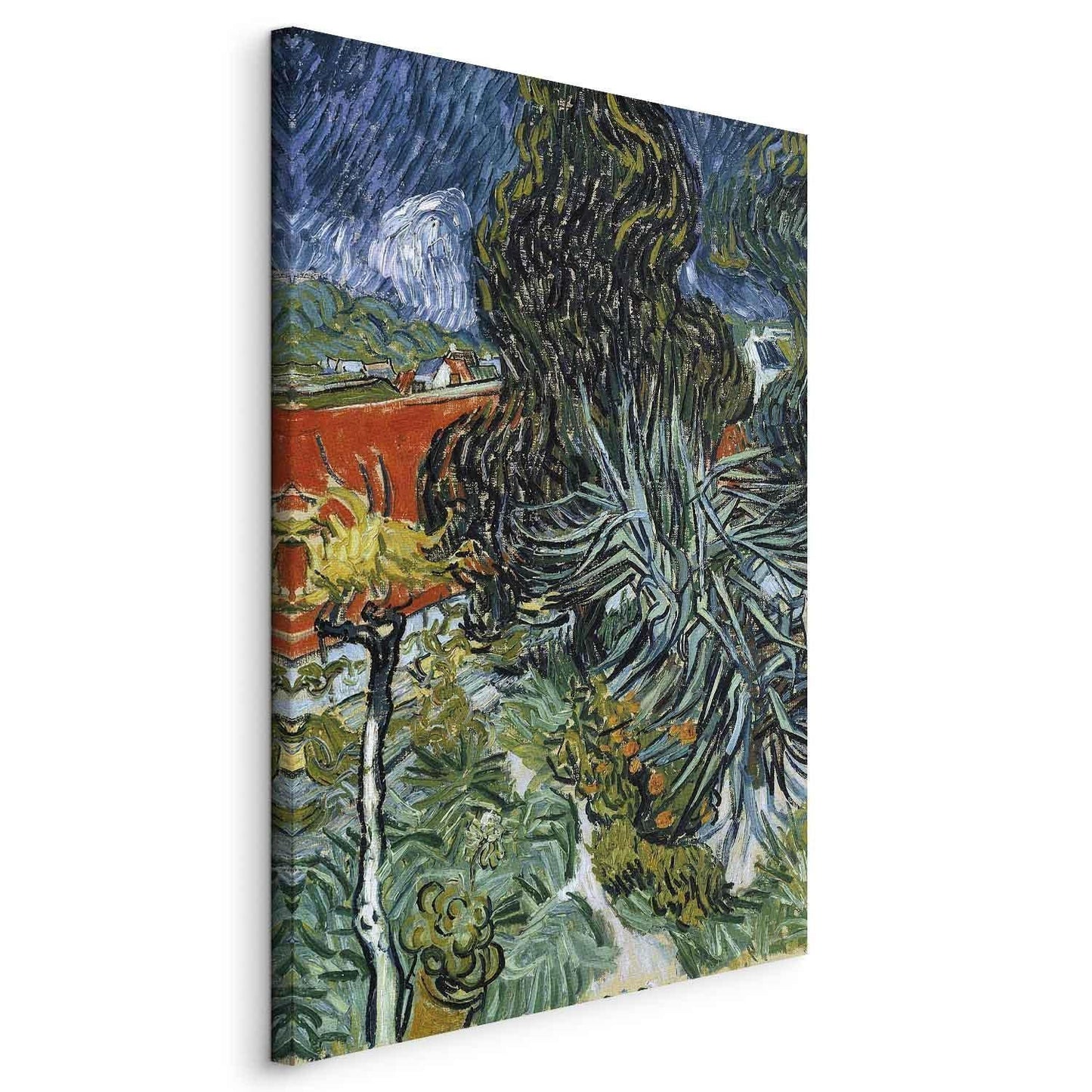 Leinwandbild - The Garden of Dr Gachet in Auvers (Vincent Van Gogh) Artgeist
