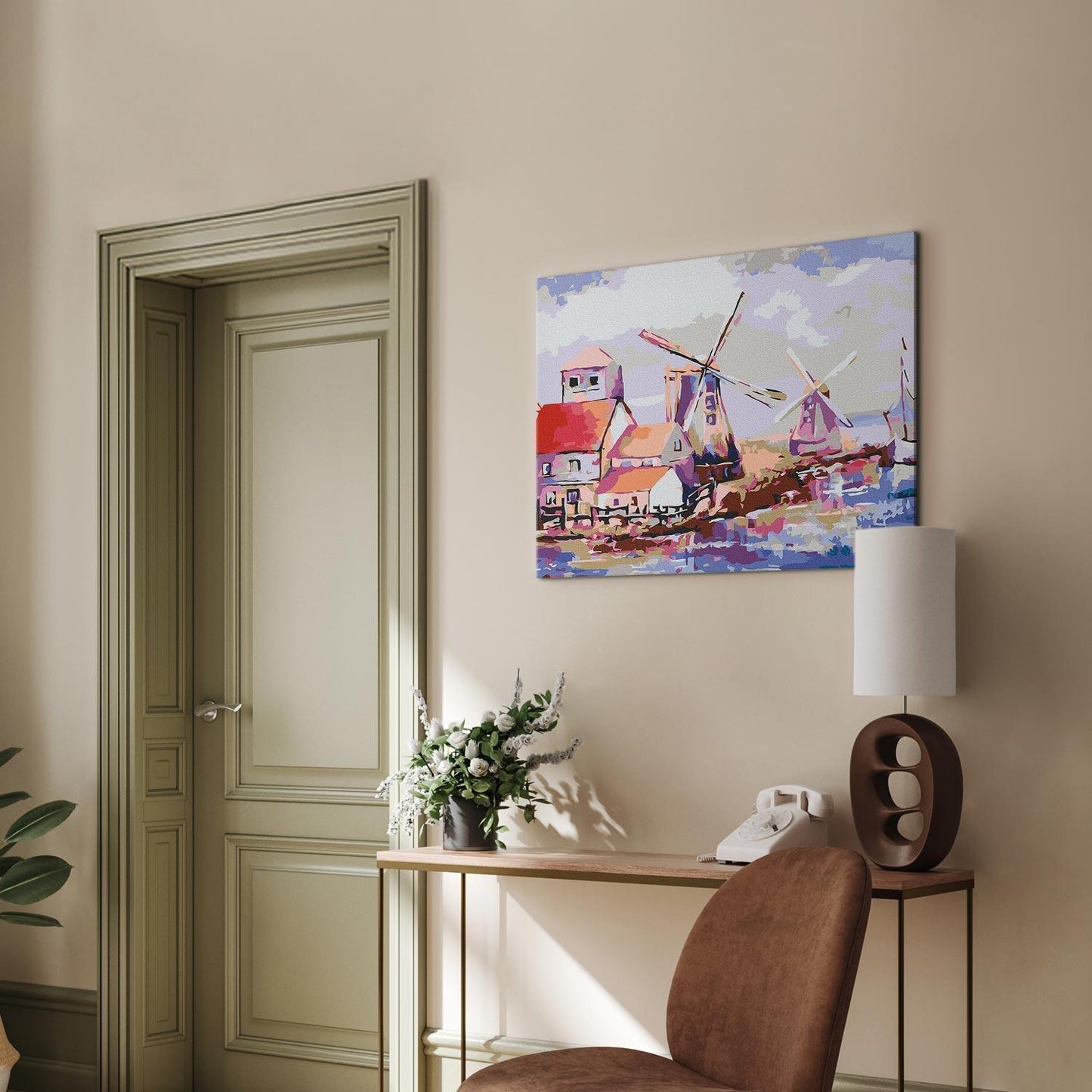 Malen nach Zahlen - Windmills (Landscape)