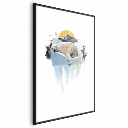 Poster Eisbär – Skandinavisches Tierposter in sanften Tönen