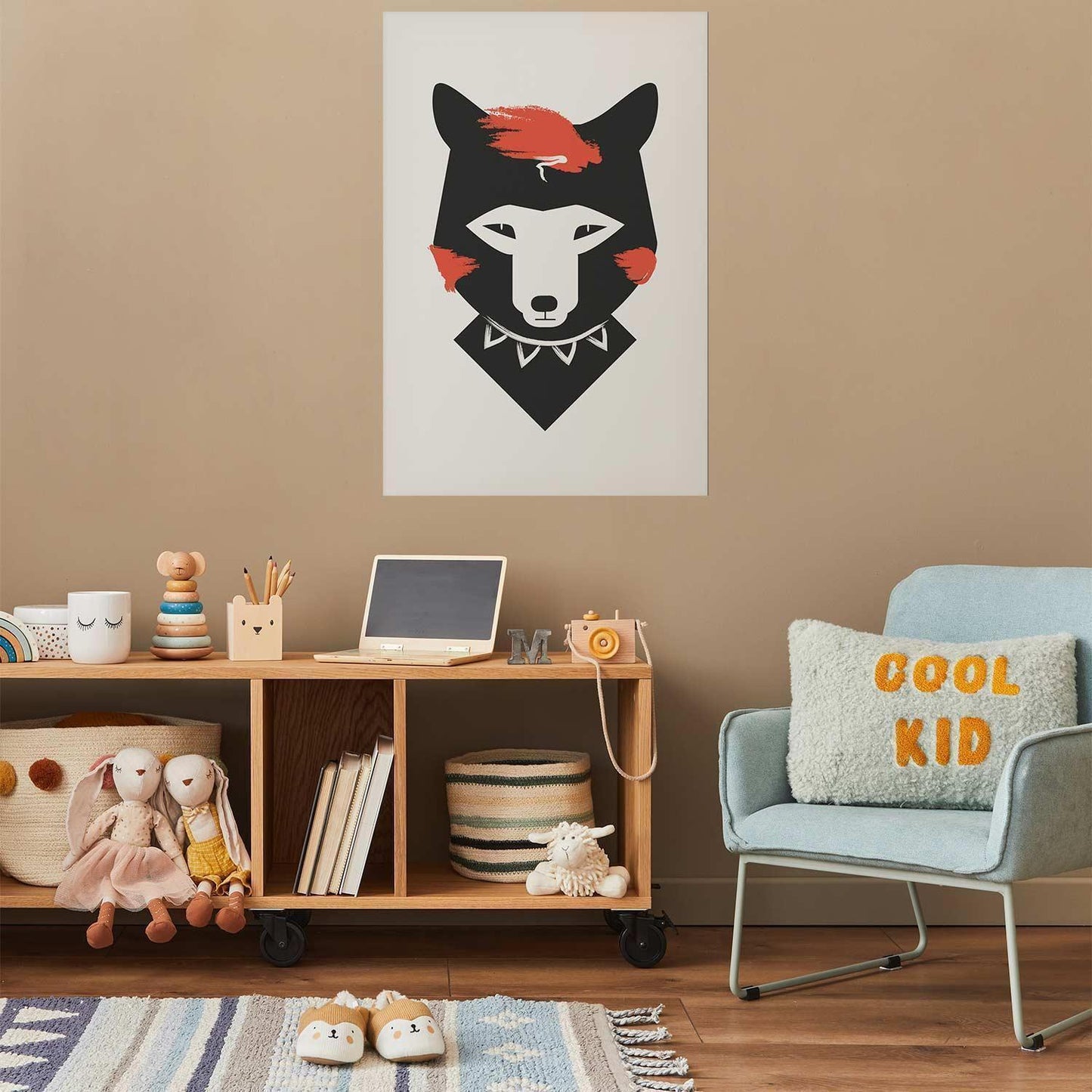 Poster Höflicher Fuchs – Stilvoll & charmant illustriert