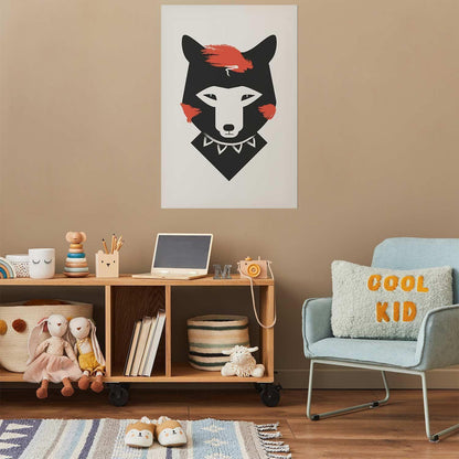 Poster Höflicher Fuchs – Stilvoll & charmant illustriert