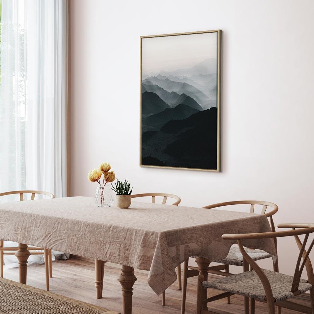 Leinwandbild - Parallel Ridges (1 Part) Vertical