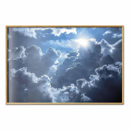 Poster - Lively Scene: The Sun Battling the Clouds