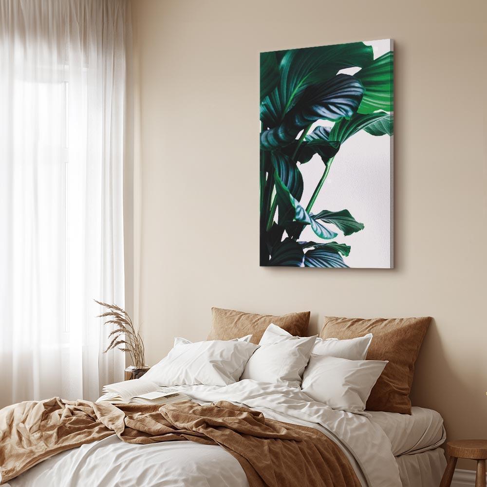 Leinwandbild - Springy Leaves (1 Part) Vertical