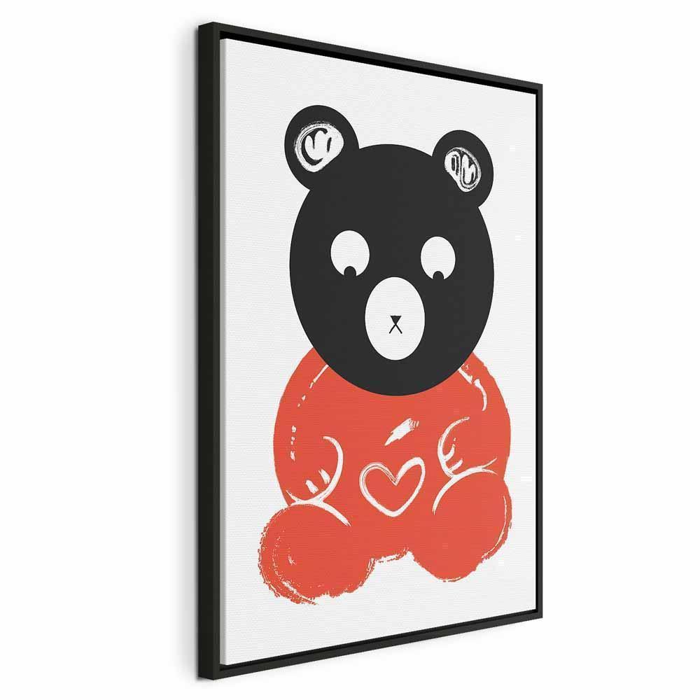 Leinwandbild - Thoughtful Bear (1 Part) Vertical