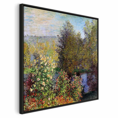 Leinwandbild - Claude Monet – Coin de jardin à Montgeron