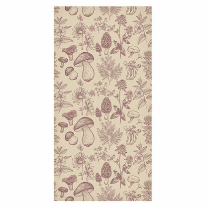 Tapete - Beige mushrooms and herbs