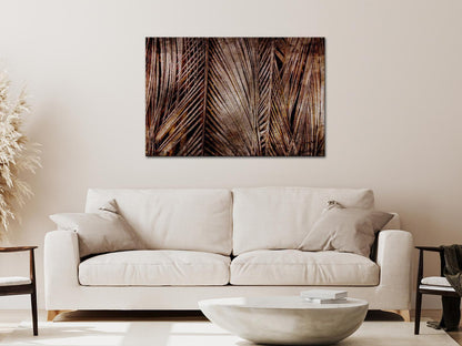 Leinwandbild - Dark Palms (1 Part) Wide Artgeist