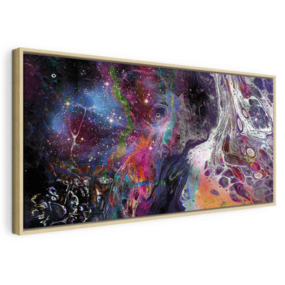 Leinwandbild - Colourful Galaxy (1 Part) Wide