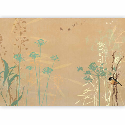 Fototapete - Bird in the Meadow