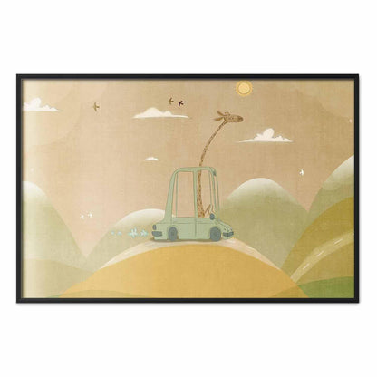 Poster - Traveling Giraffe