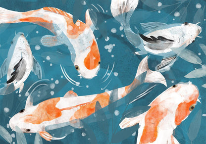 Fototapete - Koi Fishes - Second Variant Artgeist