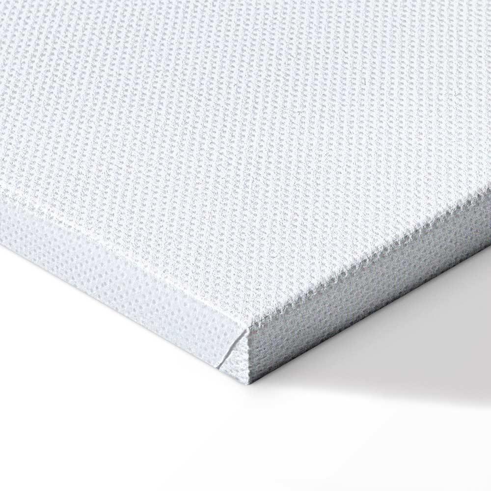 Leinwandbild - Forest in Watercolors (1-part) - Blue Hue Landscape Abstraction