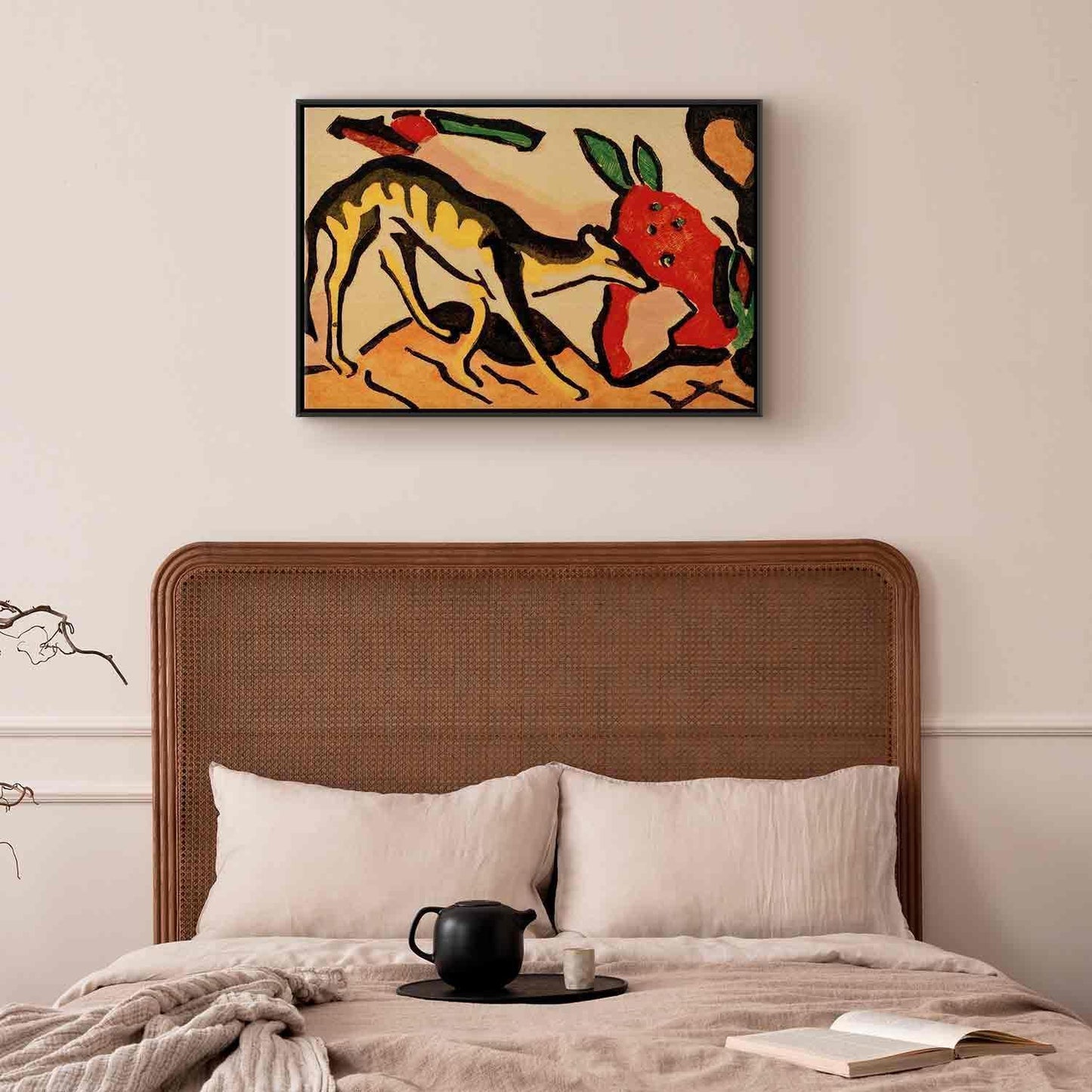 Leinwandbild - Fabeltier (Franz Marc) Artgeist
