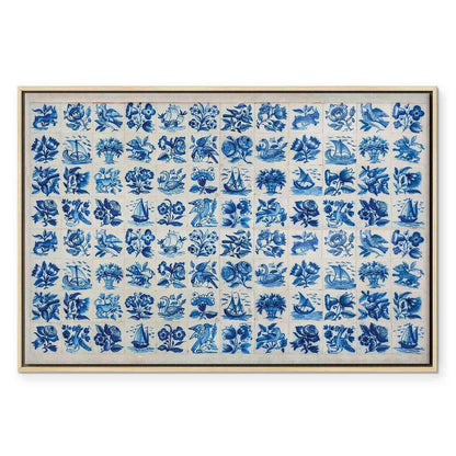 Leinwandbild - Azulejos tiles – traditional Portuguese ceramic tiles