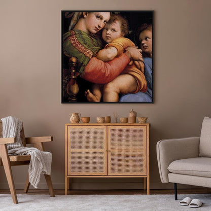 Leinwandbild - Rafael Santi – Madonna on a Chair