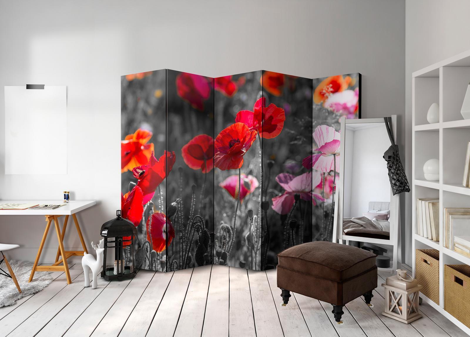 Paravent - Red Poppies II Artgeist