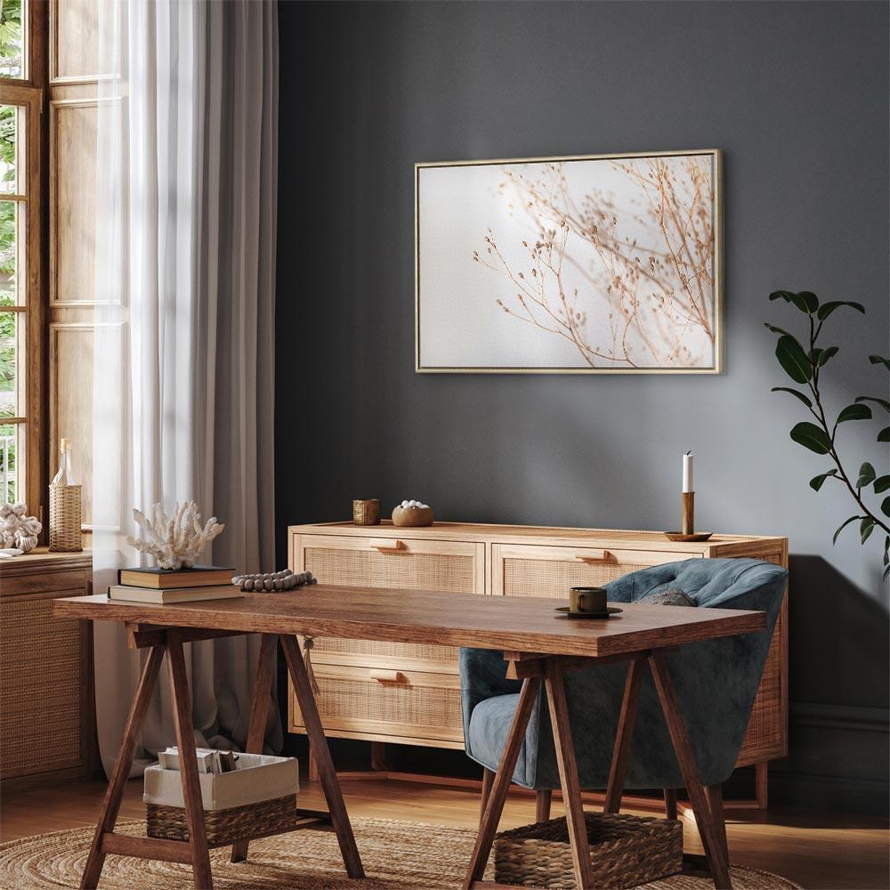 Leinwandbild - Minimalist Twig (1 Part) Wide