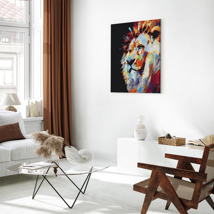 Malen nach Zahlen - Portrait of a Colourful Lion