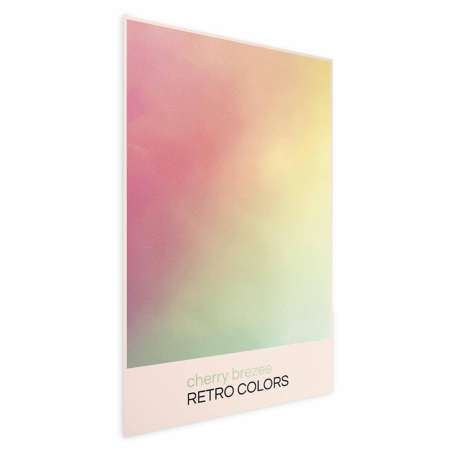 Poster - Cherry Breeze - Pastel Gradient in Soft, Retro Colors Artgeist