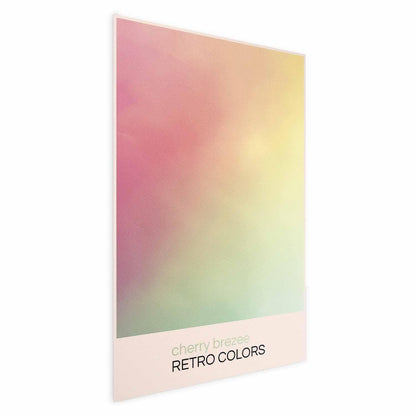 Poster - Cherry Breeze - Pastel Gradient in Soft, Retro Colors Artgeist